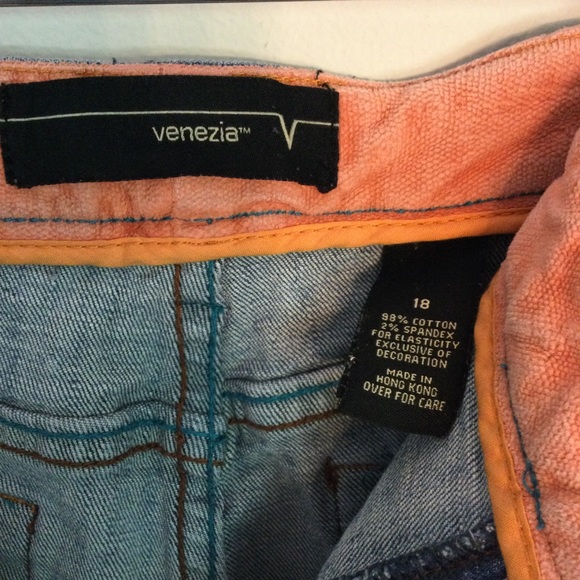 Venezia Embroidered Jeans Size 18 Waist 36” - Picture 5 of 7